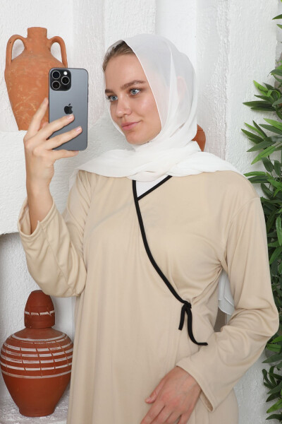 Seasonal Tie-up Women's Modest Prayer Dress, Sweat-proof Prayer Outfit, Flowing Ferace - 1