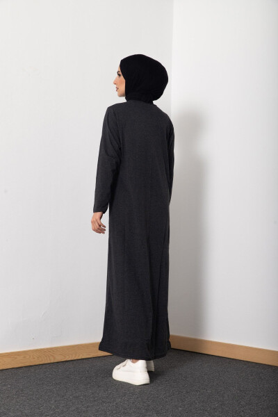 Seasonal Zippered Abaya for Women - 4