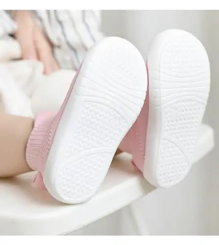 SEBELLST Baby Boy Girl Sneakers Toddler Infant First Walking Shoes Non-Skid Indoor Baby Sneakers Soft Sole Non Slip Cotton Mesh Breathable Lightweight Baby Shoes - 5