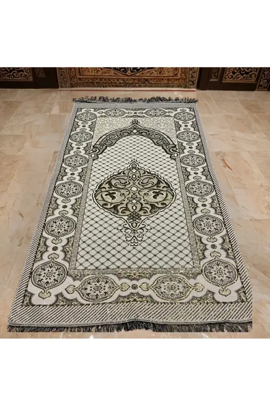 Seccade - Hac ve Umre Hediyelik - Okuluk -Toptan - Perakende-Sarı - 3