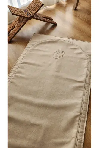 Seccade Naturel Düz Yumuşak Iç Dolgu 70x115 Vav Elif - BEJ-2 - 2