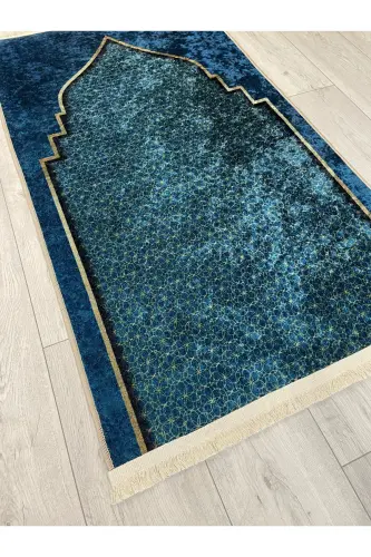 Seccade Sochli (lateks Taban) 75x125 O'lcham - Moviy - 4