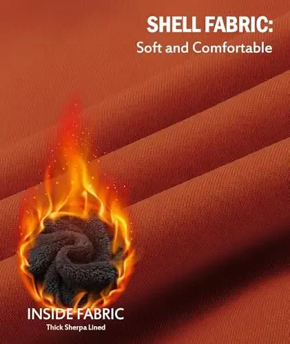 SECOOD Kids Hoodie Fleece Jacket Warm Sherpa Lined Zip Up Hooded Sweatshirt Soft Winter Coat Boys Girls School Outerwear - 5