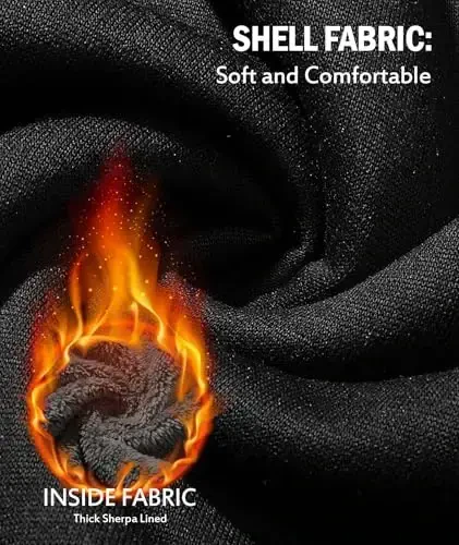 SECOOD Kids Hoodie Fleece Jacket Warm Sherpa Lined Zip Up Hooded Sweatshirt Soft Winter Coat Boys Girls School Outerwear - 5