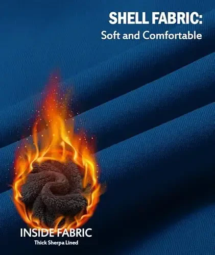 SECOOD Kids Hoodie Fleece Jacket Warm Sherpa Lined Zip Up Hooded Sweatshirt Soft Winter Coat Boys Girls School Outerwear - 5