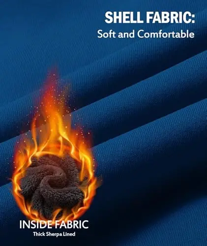 SECOOD Kids Hoodie Fleece Jacket Warm Sherpa Lined Zip Up Hooded Sweatshirt Soft Winter Coat Boys Girls School Outerwear - 5