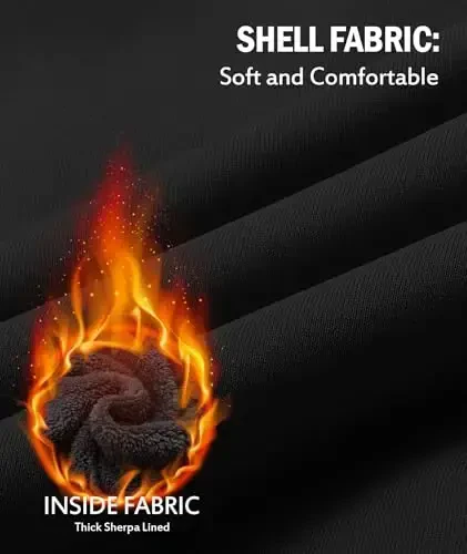 SECOOD Kids Hoodie Fleece Jacket Warm Sherpa Lined Zip Up Hooded Sweatshirt Soft Winter Coat Boys Girls School Outerwear - SECOOD (1)