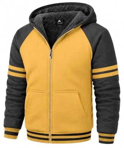 SECOOD Kids Hoodie Fleece Jacket Warm Sherpa Lined Zip Up Hooded Sweatshirt Soft Winter Coat Boys Girls School Outerwear - SECOOD