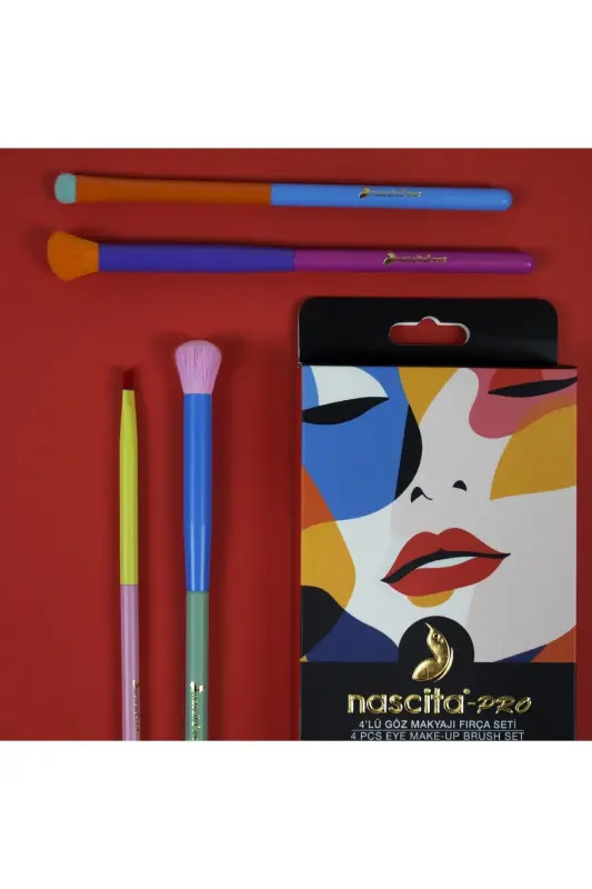 Secret Beauty 4 Lü Göz Makyaj Fırça Seti - 134 - 6