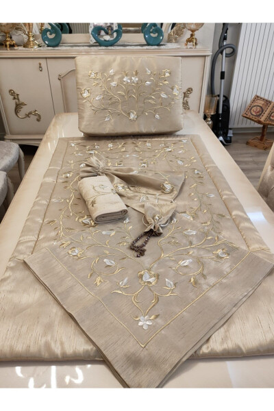 Седжаде, Марашская вышивка, османский шелковый набор состоит из 6 частей. - INCISECRETHOME (1)