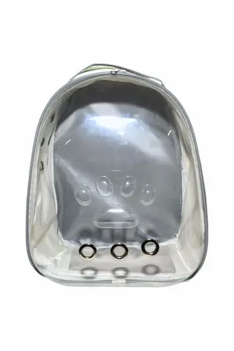 Şeffaf Astronot Hologramlı Kedi Taşıma Çantası-Hologramlı - 4