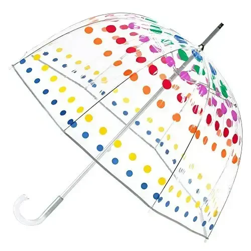 totes Adult Clear Bubble Umbrella with Dome Canopy and Lightweight Wind and Rain Protection - 7