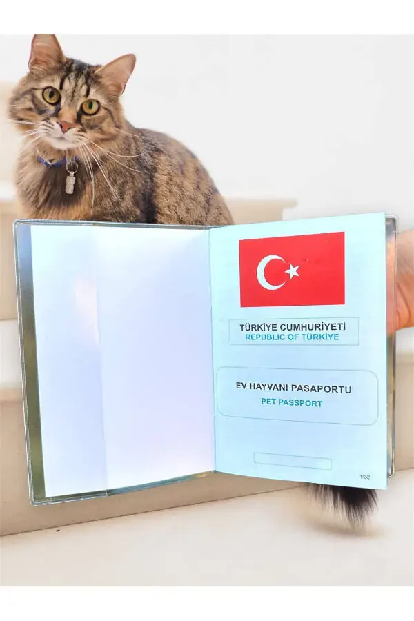Şeffaf Pet Pasaport Kabı Kılıfı Su Geçirmez Evcil Hayvan Pasaport Kılıfı-Şeffaf - 2