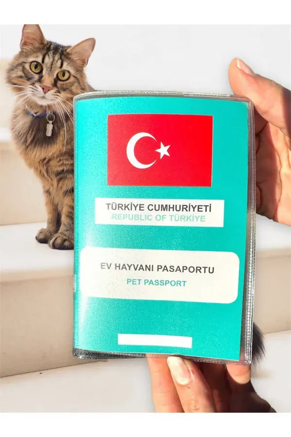 Şeffaf Pet Pasaport Kabı Kılıfı Su Geçirmez Evcil Hayvan Pasaport Kılıfı-Şeffaf - 3