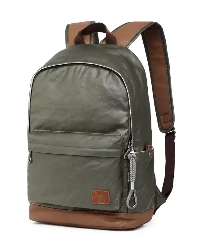 Urban Light Coated Canvas Backpack - Green - 2