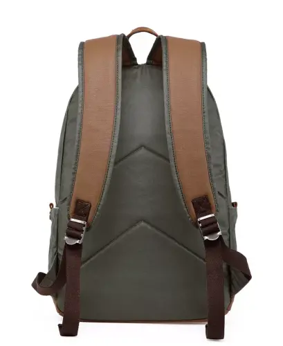 Urban Light Coated Canvas Backpack-Green - 4