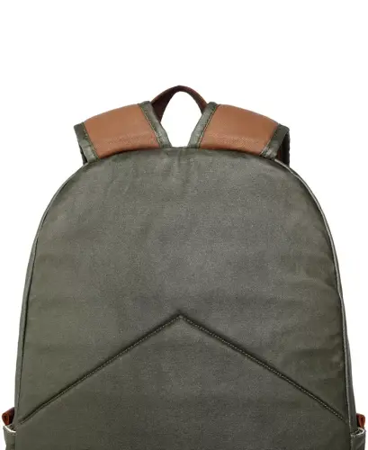 Urban Light Coated Canvas Backpack-Green - 7