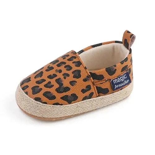Sekantrol Baby Girls Boys Shoes,Infant Toddler Soft Sole Non Slip Flat Lazy Cute Loafers,Unisex Casual Oxford Dress Shoes - 2
