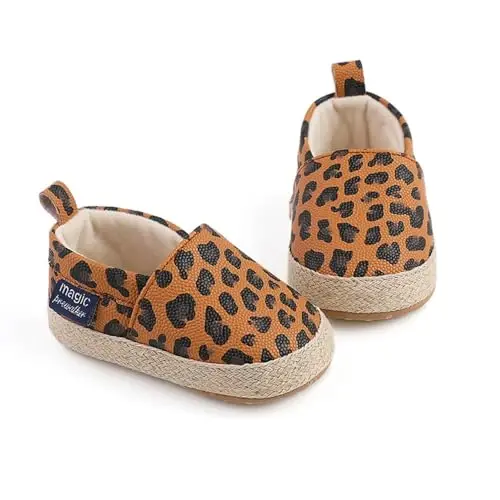 Sekantrol Baby Girls Boys Shoes,Infant Toddler Soft Sole Non Slip Flat Lazy Cute Loafers,Unisex Casual Oxford Dress Shoes - 5