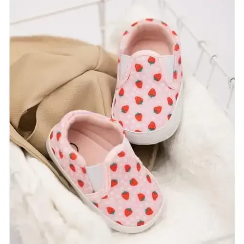 Sekantrol Baby Girls Boys Shoes,Infant Toddler Soft Sole Non Slip Flat Lazy Cute Loafers,Unisex Casual Oxford Dress Shoes - 6