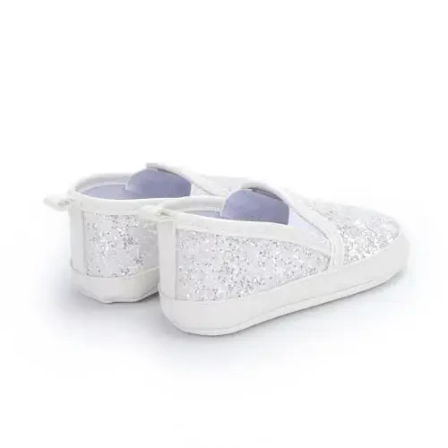 Sekantrol Baby Girls Boys Shoes,Infant Toddler Soft Sole Non Slip Flat Lazy Cute Loafers,Unisex Casual Oxford Dress Shoes - 2