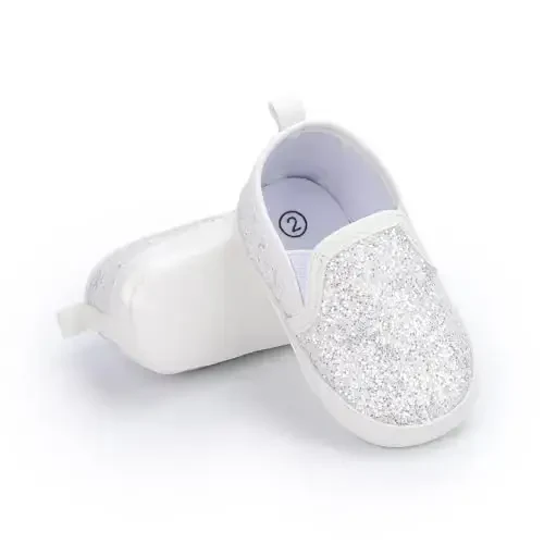 Sekantrol Baby Girls Boys Shoes,Infant Toddler Soft Sole Non Slip Flat Lazy Cute Loafers,Unisex Casual Oxford Dress Shoes - 4