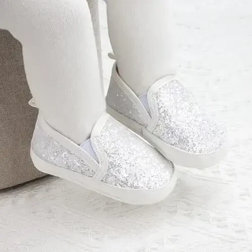 Sekantrol Baby Girls Boys Shoes,Infant Toddler Soft Sole Non Slip Flat Lazy Cute Loafers,Unisex Casual Oxford Dress Shoes - 5