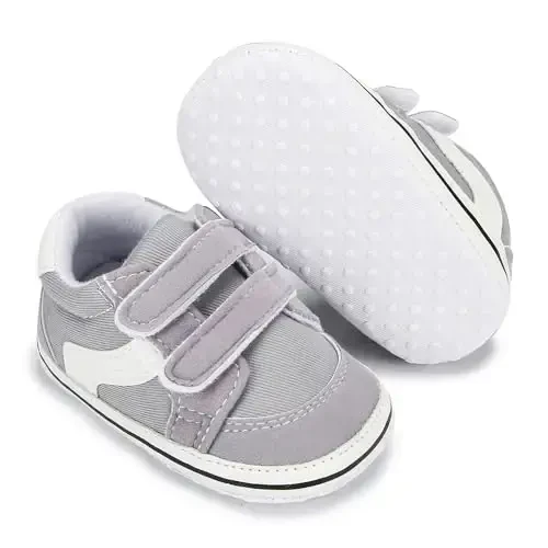 Sekantrol Baby Girls Boys Shoes,Infant Toddler Soft Sole Non Slip Flat Lazy Cute Loafers,Unisex Casual Oxford Dress Shoes - 4