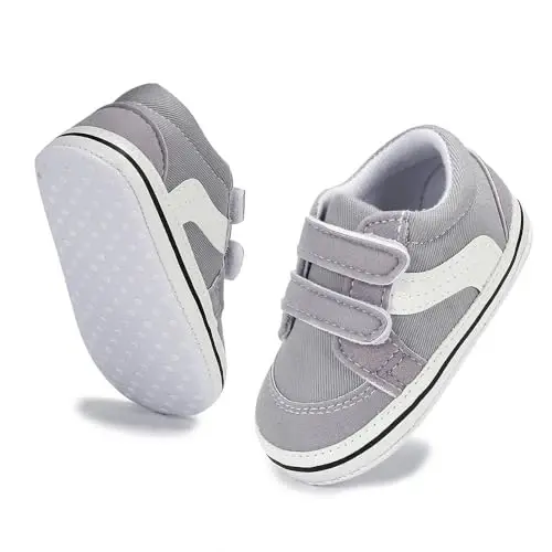 Sekantrol Baby Girls Boys Shoes,Infant Toddler Soft Sole Non Slip Flat Lazy Cute Loafers,Unisex Casual Oxford Dress Shoes - 6