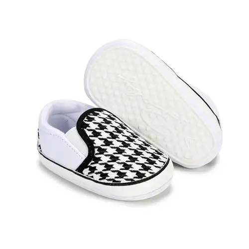 Sekantrol Baby Girls Boys Shoes,Infant Toddler Soft Sole Non Slip Flat Lazy Cute Loafers,Unisex Casual Oxford Dress Shoes - 1