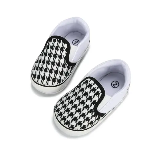 Sekantrol Baby Girls Boys Shoes,Infant Toddler Soft Sole Non Slip Flat Lazy Cute Loafers,Unisex Casual Oxford Dress Shoes - 4