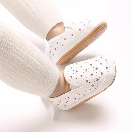 Sekantrol Baby Girls Boys Shoes,Infant Toddler Soft Sole Non Slip Flat Lazy Cute Loafers,Unisex Casual Oxford Dress Shoes - 2
