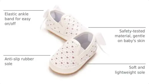 Sekantrol Baby Girls Boys Shoes,Infant Toddler Soft Sole Non Slip Flat Lazy Cute Loafers,Unisex Casual Oxford Dress Shoes - 3