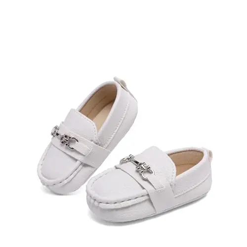 Sekantrol Baby Girls Boys Shoes,Infant Toddler Soft Sole Non Slip Flat Lazy Cute Loafers,Unisex Casual Oxford Dress Shoes - SEKANTROL (1)