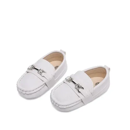 Sekantrol Baby Girls Boys Shoes,Infant Toddler Soft Sole Non Slip Flat Lazy Cute Loafers,Unisex Casual Oxford Dress Shoes - 3