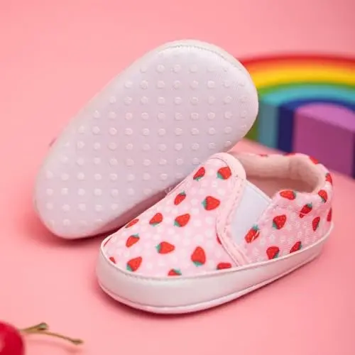 Sekantrol Baby Girls Boys Shoes,Infant Toddler Soft Sole Non Slip Flat Lazy Cute Loafers,Unisex Casual Oxford Dress Shoes - 2