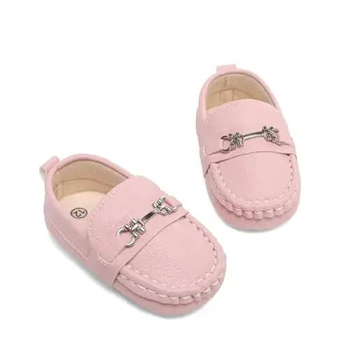 Sekantrol Baby Girls Boys Shoes,Infant Toddler Soft Sole Non Slip Flat Lazy Cute Loafers,Unisex Casual Oxford Dress Shoes - 3