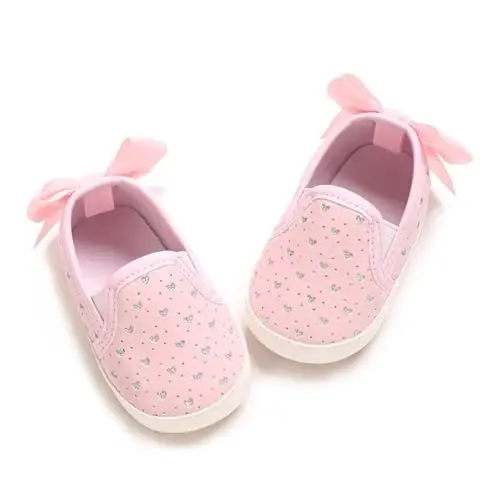 Sekantrol Baby Girls Boys Shoes,Infant Toddler Soft Sole Non Slip Flat Lazy Cute Loafers,Unisex Casual Oxford Dress Shoes - 1