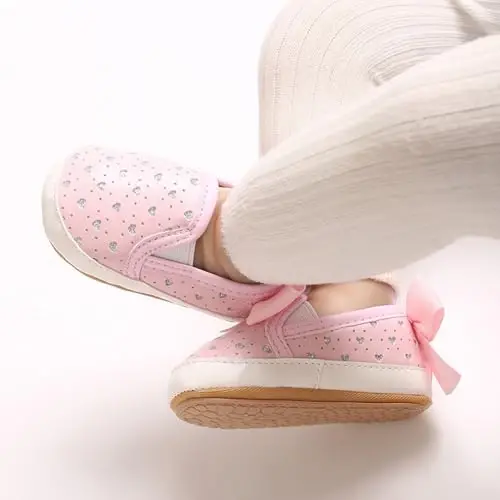 Sekantrol Baby Girls Boys Shoes,Infant Toddler Soft Sole Non Slip Flat Lazy Cute Loafers,Unisex Casual Oxford Dress Shoes - 2
