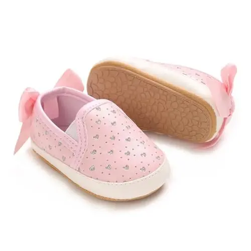 Sekantrol Baby Girls Boys Shoes,Infant Toddler Soft Sole Non Slip Flat Lazy Cute Loafers,Unisex Casual Oxford Dress Shoes - 3