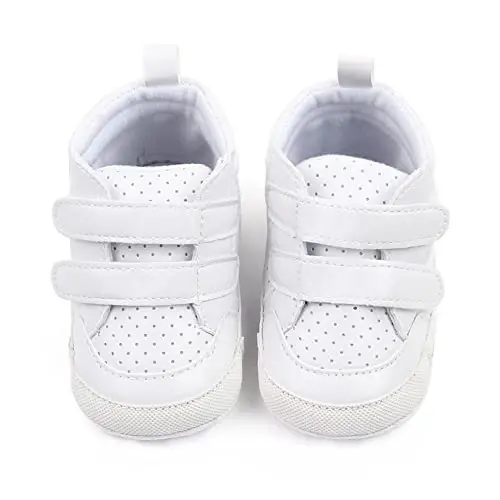 Sekantrol Baby Boys Girls First Walker Crib Newborn Shoes, Soft Rubber Sole Infant Sneakers Fashion High-Top Non-Slip Toddler Dress Moccasins Shoes - 5