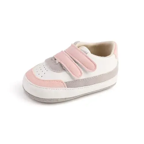 Sekantrol Baby Girls Boys Shoes,Infant Toddler Soft Sole Non Slip Flat Lazy Cute Loafers,Unisex Casual Oxford Dress Shoes - 1