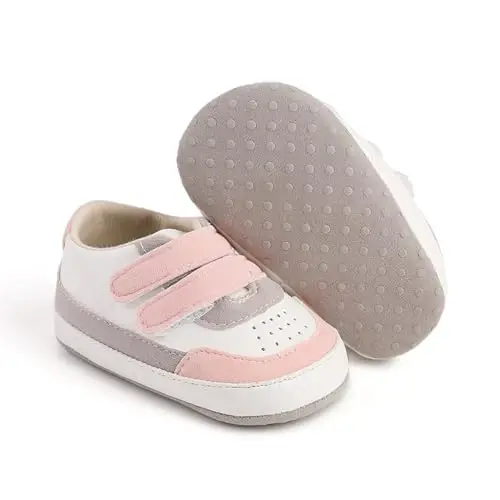 Sekantrol Baby Girls Boys Shoes,Infant Toddler Soft Sole Non Slip Flat Lazy Cute Loafers,Unisex Casual Oxford Dress Shoes - 4