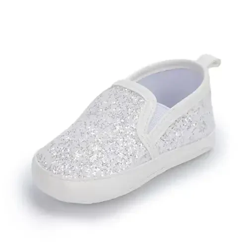 Sekantrol Baby Girls Boys Shoes,Infant Toddler Soft Sole Non Slip Flat Lazy Cute Loafers,Unisex Casual Oxford Dress Shoes 
