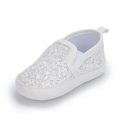 Sekantrol Baby Girls Boys Shoes,Infant Toddler Soft Sole Non Slip Flat Lazy Cute Loafers,Unisex Casual Oxford Dress Shoes 