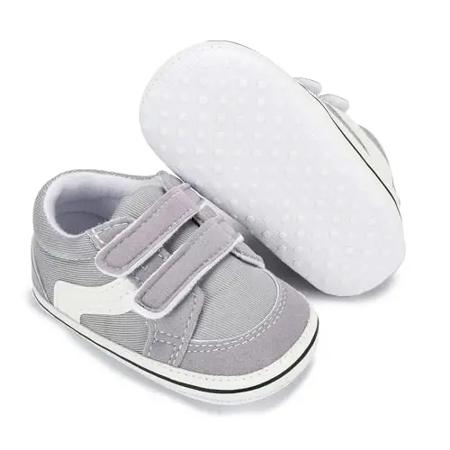 Sekantrol Baby Girls Boys Shoes,Infant Toddler Soft Sole Non Slip Flat Lazy Cute Loafers,Unisex Casual Oxford Dress Shoes - 4