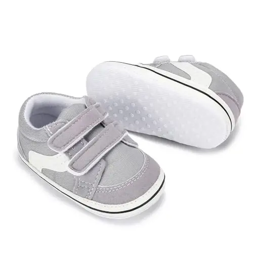 Sekantrol Baby Girls Boys Shoes,Infant Toddler Soft Sole Non Slip Flat Lazy Cute Loafers,Unisex Casual Oxford Dress Shoes - 5