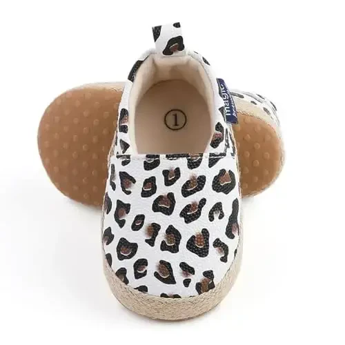 Sekantrol Baby Girls Boys Shoes,Infant Toddler Soft Sole Non Slip Flat Lazy Cute Loafers,Unisex Casual Oxford Dress Shoes - 1