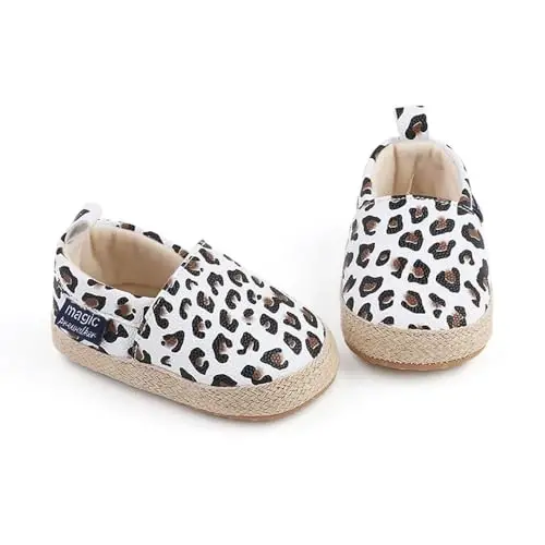 Sekantrol Baby Girls Boys Shoes,Infant Toddler Soft Sole Non Slip Flat Lazy Cute Loafers,Unisex Casual Oxford Dress Shoes - 5