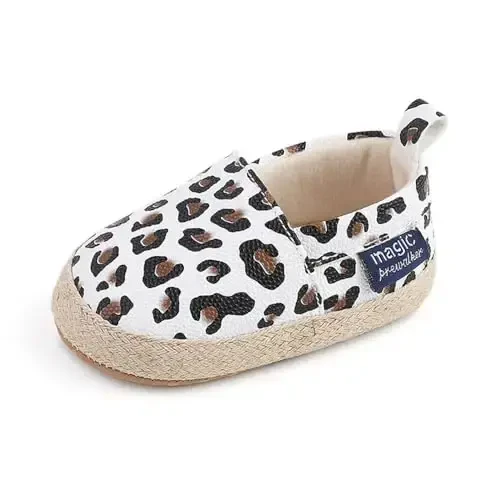 Sekantrol Baby Girls Boys Shoes,Infant Toddler Soft Sole Non Slip Flat Lazy Cute Loafers,Unisex Casual Oxford Dress Shoes - 2